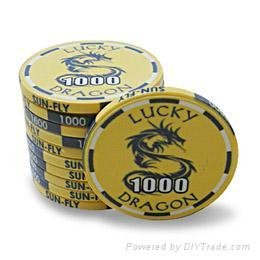 Lucky Dragon Ceramic Poker Chips 5