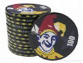 Suits 43mm Over-sized Ceramic Poker Chips 4