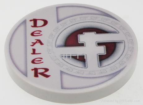 Dropa Discs 2-inch Ceramic Dealer Button