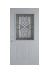 metal door with 3/4 oval glass,steel glass door 3