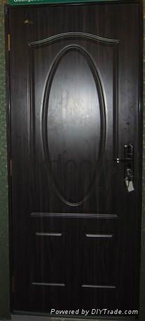 Black walnut American steel door