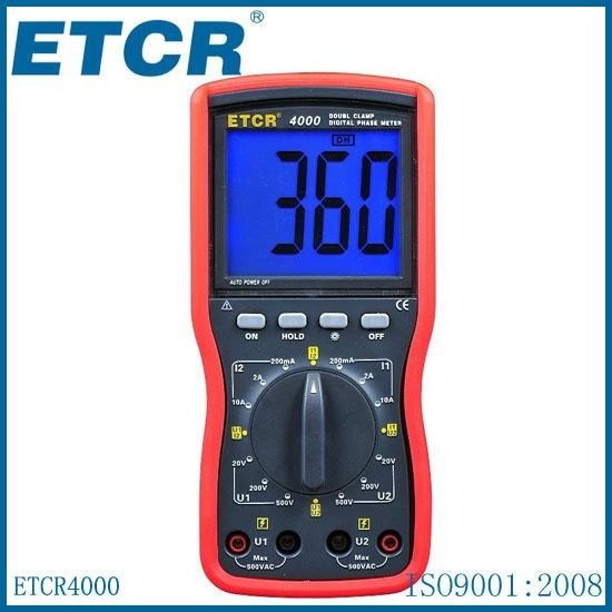  Double Clamp Digital Phase Meter ETCR4000 1