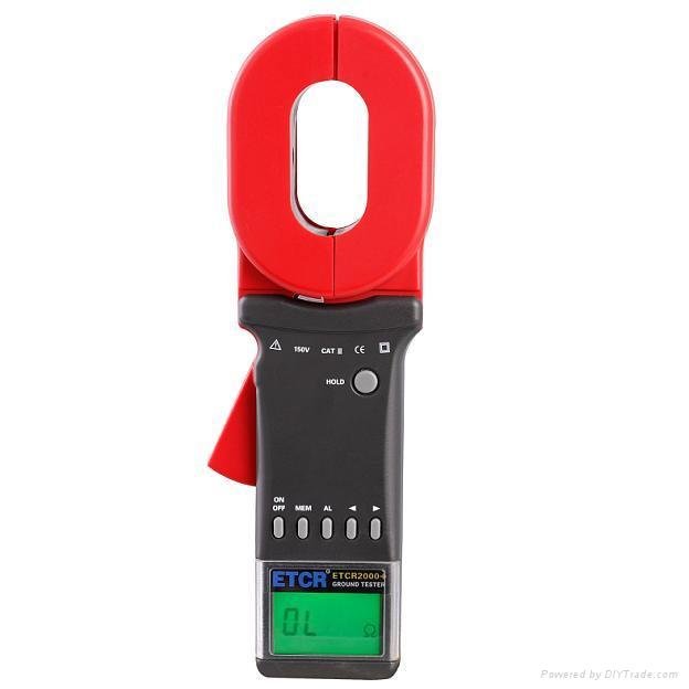 Clamp Earth Ground Resistance Tester Meter ETCR2000C+ 2