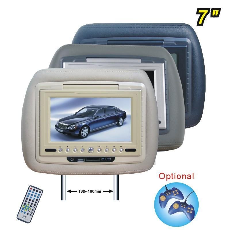 7inch car headrest dvd player with USB/SD(lindaj Industry)