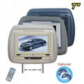 7inch car headrest dvd player with USB