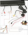 15.4" Car Audio video flip down 16:9 wide screen 4