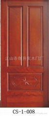 red walnut solid wooden door