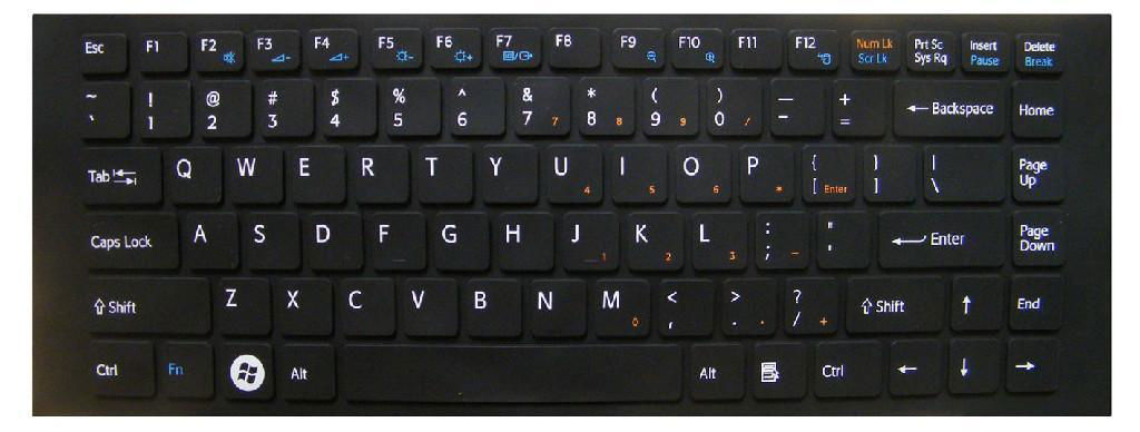 Keyboard skin for SONY laptop 