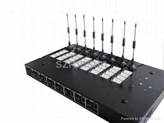 GSM 8 ports FWT with 32 SIMs-remote help-DTMF,FXO analog interface