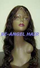 Body wave indian remy hair full lace wig