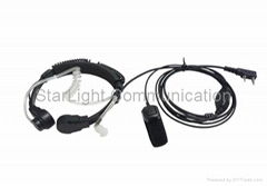 GT-TV2  Two-way radio Throat Activated earpieces