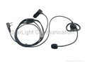 Two Way Radio Earphone D Shape with Boom Microphone and Finger PTT(GT-E015) 1