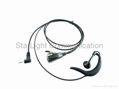 Two Way Radio Earphone G Shape with Small Lapel PTT(GT-EH07)