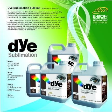 Dye sublimation ink for textile printing 