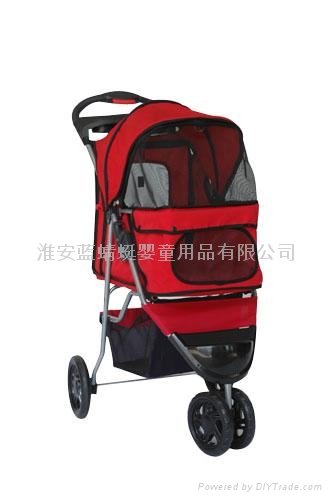 collapsible pet stroller  2