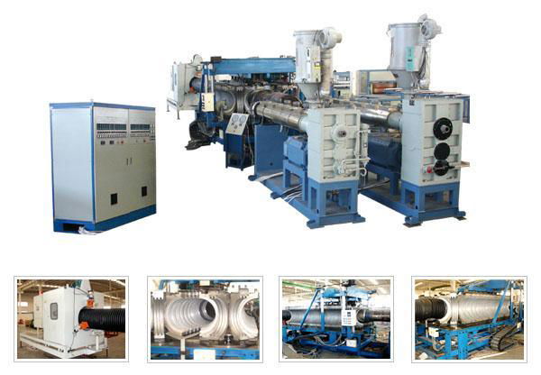 HDPE Double Wall Corrugated Pipe Production Line