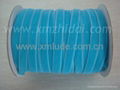 2014 new design blue color velvet ribbon