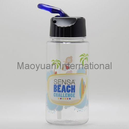 500ml BPA Free TRITAN Sports Water Bottle with Straw Lid (Item No. 22003)