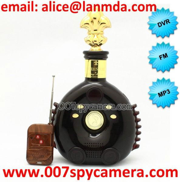 Winebottle Speaker Creative Hidden Camera LM-WC1146