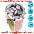 HD 1080P IR Night Vision with LED Light Female Watch Camera LM-IRW35