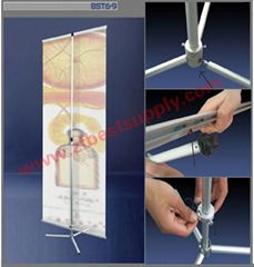 Wall picture shelf banner stand