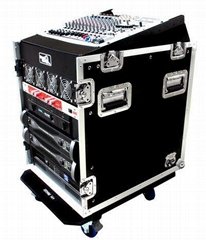 16UC Slant Mixer Rack & Amplifier Rack Case