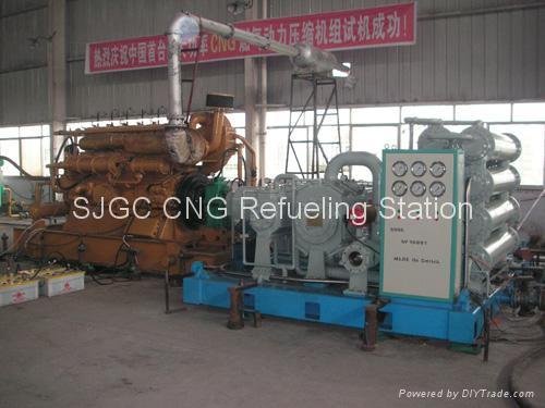 M Type CNG Compressor Driven By Gas Engine