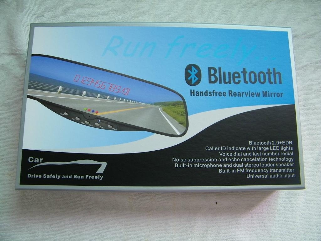 Hottest Car Bluetooth Handsfree Car Kit with wireless FM earpiece and 4 -sensors 3