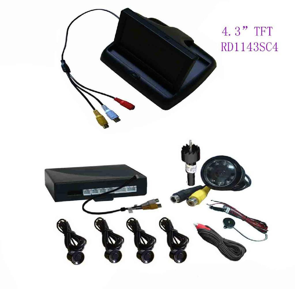 Car Reverse Camera System with 4.3inch Screen, Car Reversing Camera