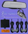 Hottest Car Bluetooth Handsfree Car Kit with wireless FM earpiece and 4 -sensors 1