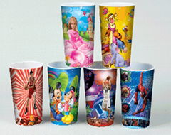 3D lenticular cup