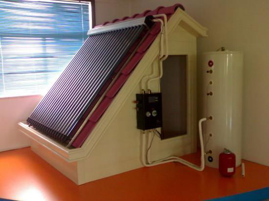 split pressure solar water heater (heat pipe solar collector) 5