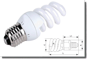 Energy saving lamp Spiral 2