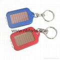 3 led Solar Flashlight Keychain 1