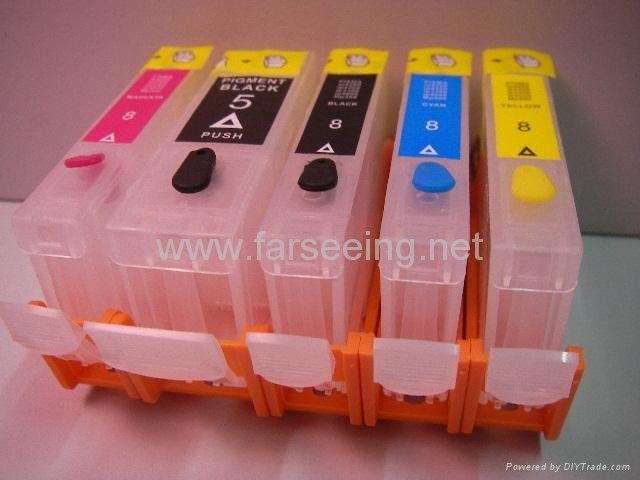 Refillable ink cartridge with ARC for canon printer 4