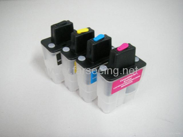 Refillable ink cartridge for BROTHER printer