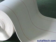 air slide belt for dry powder transfer