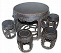 Chinese antiques furniture round table 1
