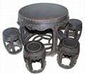 Chinese antiques furniture round table 2