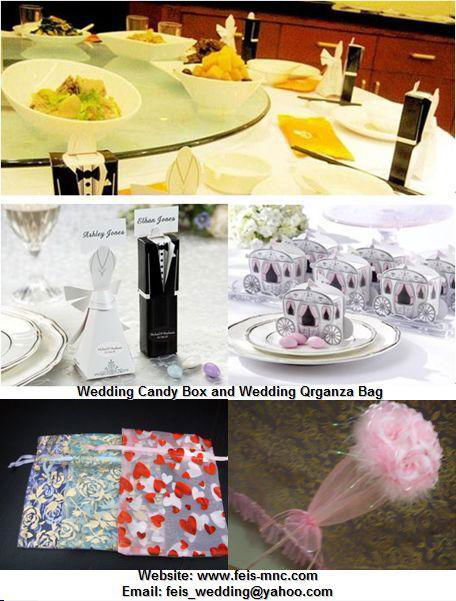 wedding candy box organza box