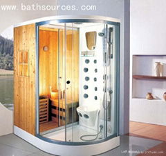 dry infrared sauna cabin and steam room