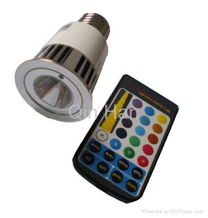 RGB LED light 5W with remote controller 1