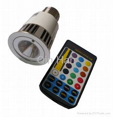 RGB LED light 5W with remote controller