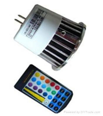 RGB LED light 5W with remote controller 3