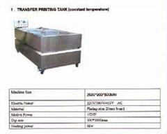 Water transfer printing tanks