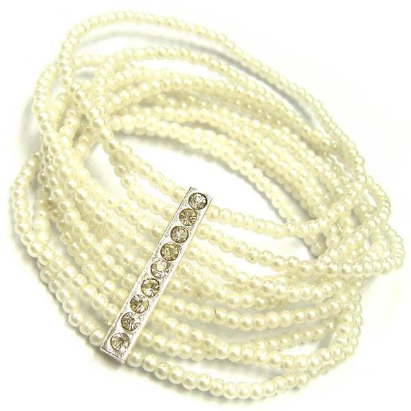 Multi rows pearl bracelet 2