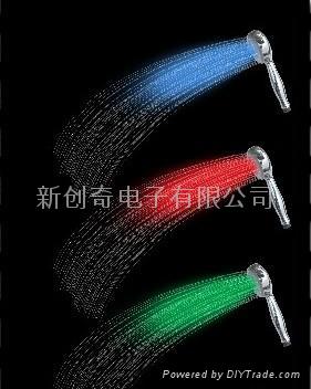 7color LED shower，LED發光花灑