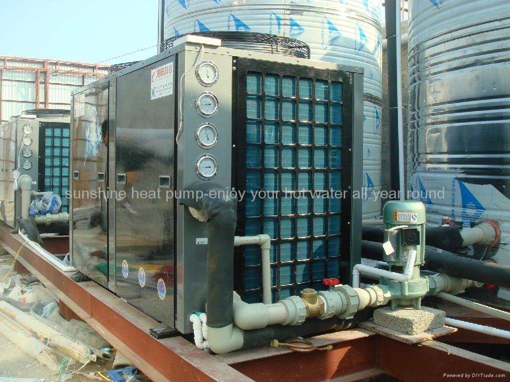 Air to water air source heat pump water heater European Vertical type 46-92KW 3
