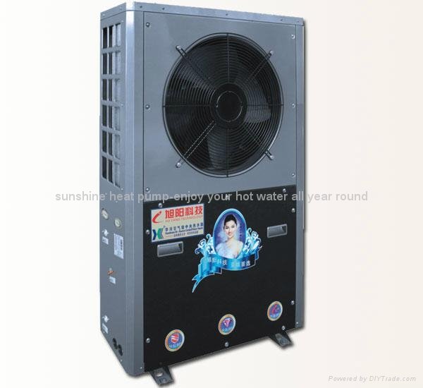 EVI Air source heat pump with R404A for floor heating and hot water16KW
