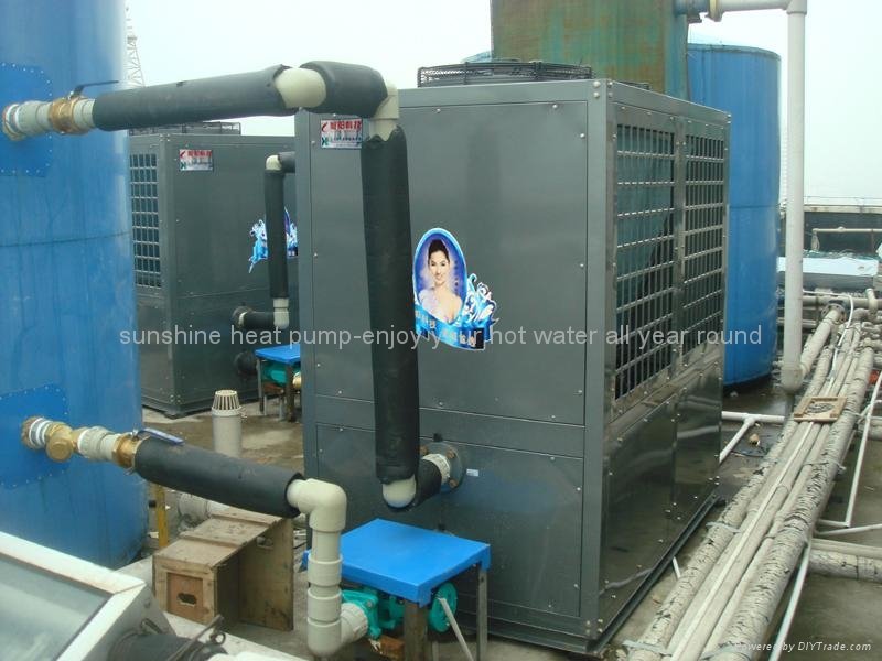 Air to water air source heat pump water heater European Vertical type 46-92KW 4